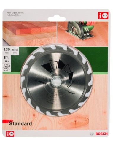 Hoja de sierra circular STANDARD Ø130 mm,...
