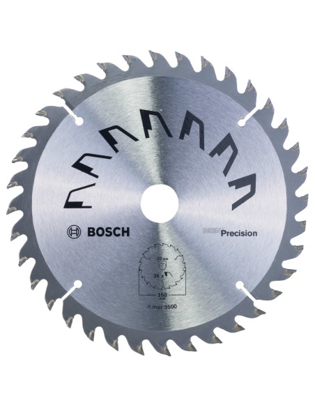 Hoja de sierra circular PRECISION Ø160 mm, Taladro 20 mm, T36