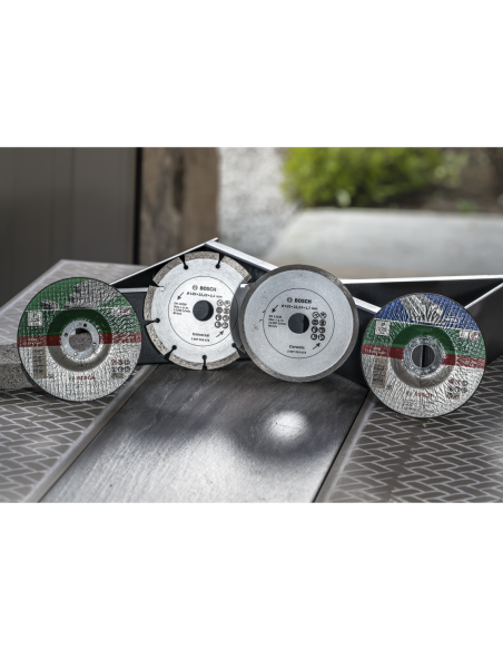 Set de discos de tronzar de 5 piezas, acodado para metal Ø125 mm