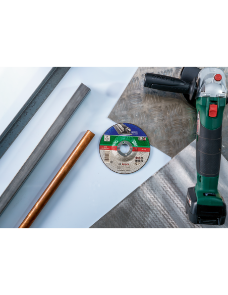 Set de discos de tronzar de 5 piezas, acodado para metal Ø125 mm