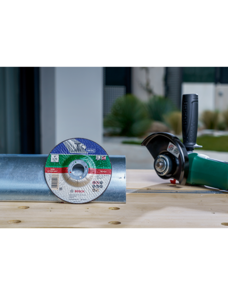 Set de discos de tronzar de 5 piezas, acodado para metal Ø125 mm