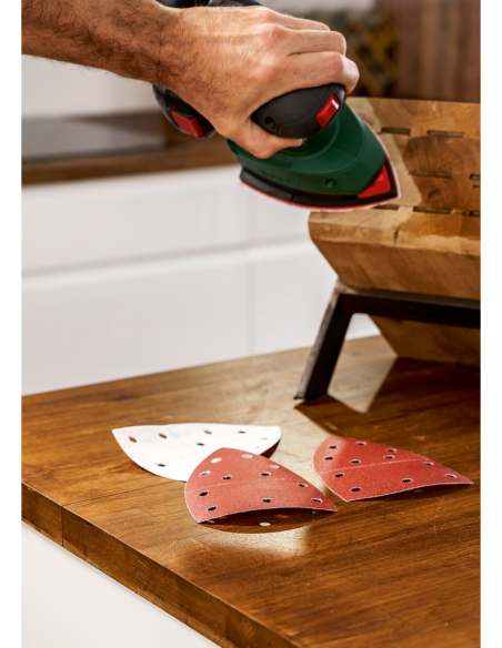 Set de 25 hojas de lija para multilijadoras, grano 40, 80, 120, 180