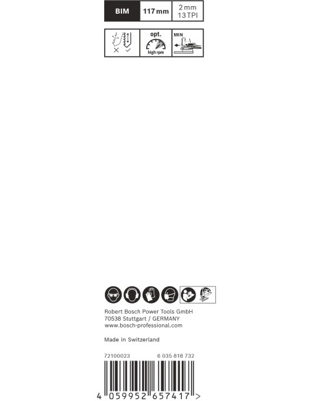 Hoja de sierra de calar EXPERT Hardwood 2-side clean T308BFP 2 uds.