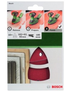 Set de hojas de lija de 10 piezas para lijadora múltiple... 2