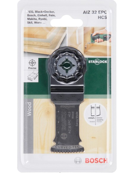 Hoja de sierra de inmersión Starlock HCS AIZ 32 EPC Wood50 x 32 mm