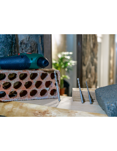 Set de 3 brocas para hormigón SDS quick: 5,0x100, 6,0x100, 8,0x120