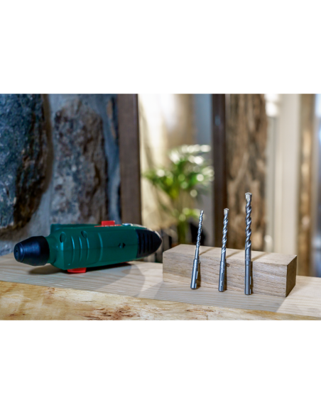 Set de 3 brocas para hormigón SDS quick: 5,0x100, 6,0x100, 8,0x120