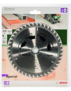 Hoja de sierra circular SPECIAL Ø160 mm, Taladro 20 mm, T42 2