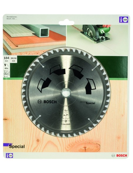 Hoja de sierra circular SPECIAL Ø184 mm, Taladro 16 mm, T48