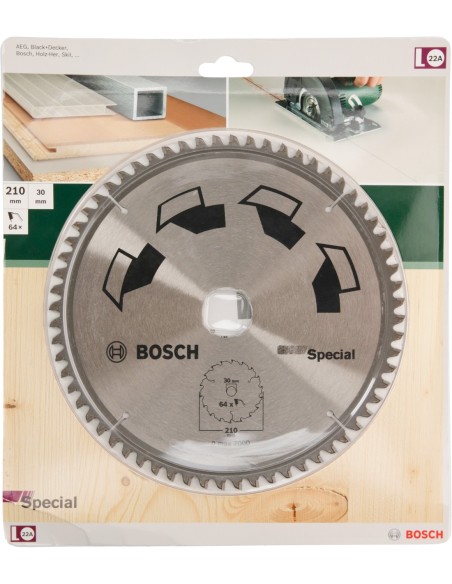 Hoja de sierra circular SPECIAL Ø210 mm, Taladro 30 mm, T64