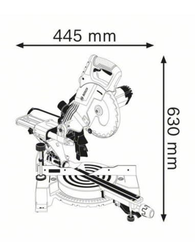 Ingletadora telescópica GCM 80 SJ Professional...