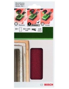 Set de hojas de lija de 10 piezas para lijadora orbital... 2
