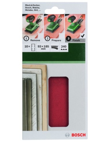 Set de hojas de lija de 10 piezas para lijadora...