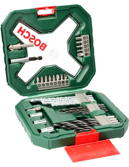 Maletín X-line Classic de 34 unidades para taladrar y atornillar