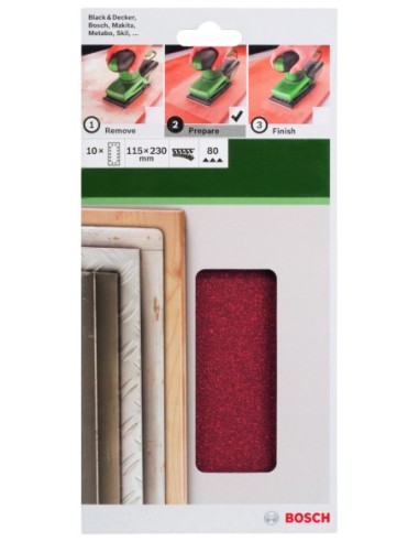 Set de hojas de lija de 10 piezas para lijadora...