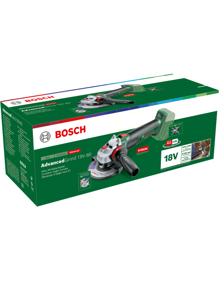 Miniamoladora a batería AdvancedGrind 18V-80 (En caja de cartón)