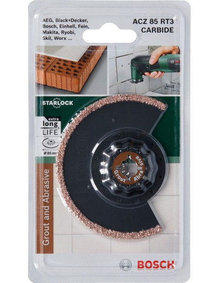 Hoja de sierra segmentada Starlock Carbide RIFF ACZ 85 RT385 mm