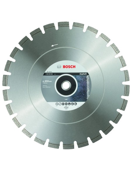 Disco de diamante Best para asfalto: 450 x 25,40 x 3,6 x 12 mm