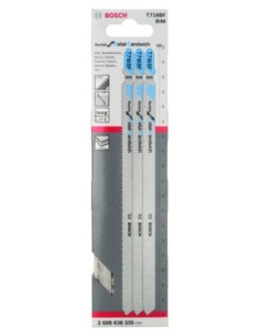Hojas de sierra de calar T 718 BF Flexible para Metal... 2
