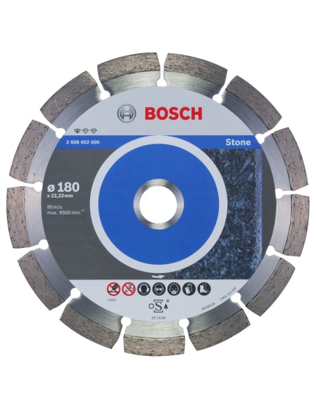 Disco de diamante Standard para piedra 180 x 22,23 x 2 x 10 mm