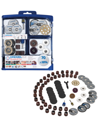DREMEL® EZ SpeedClic E725 JA Set de 70...
