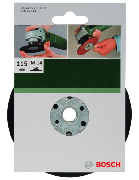 Platos lijadores para amoladoras, sistema de sujeción, 115 mm