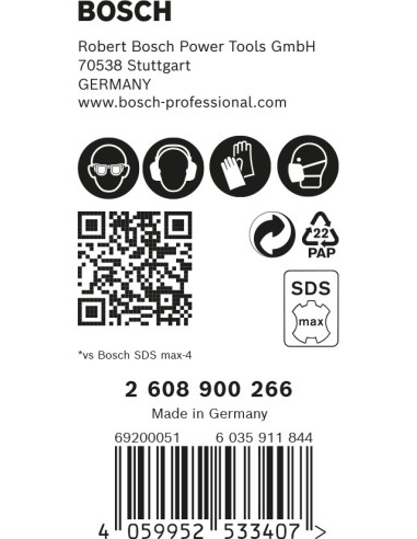 5 brocas para martillo EXPERT SDS max-8X de 20...