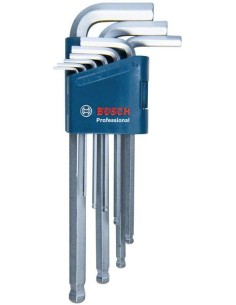 BOSCH 1600A01TH5 Set de 9 llaves Allen Professional