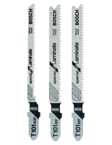 Set de hojas de sierra de calar para laminado, 3 unidades