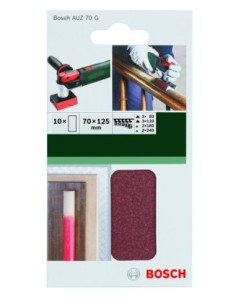 Set de hojas de lija, 10 uds.70 x 125 mm, Grano 80 - 240 2