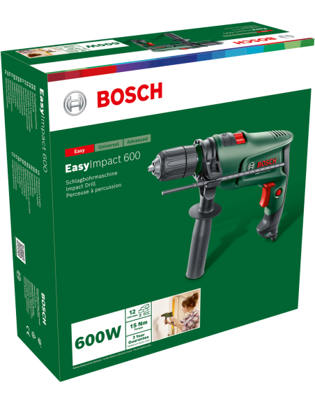Taladro con percusión EasyImpact 600 (En caja de cartón)