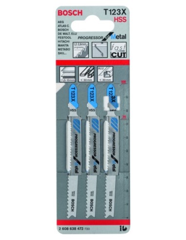 Hojas de sierra de calar T 123 XF Progressor...