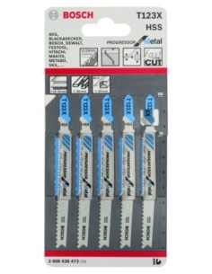 Hojas de sierra de calar T 123 XF Progressor para Metal 2