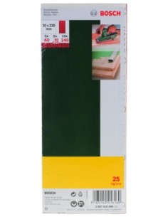 25 lijas para lijadora orbital, Grano 60, 80, 120, 240 2