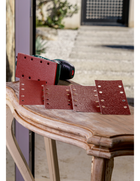 25 lijas para lijadora orbital, Grano 60, 80, 120, 240