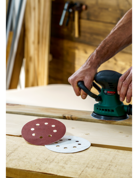 25 lijas para lijadora excéntrica, Grano 80, 120, 240