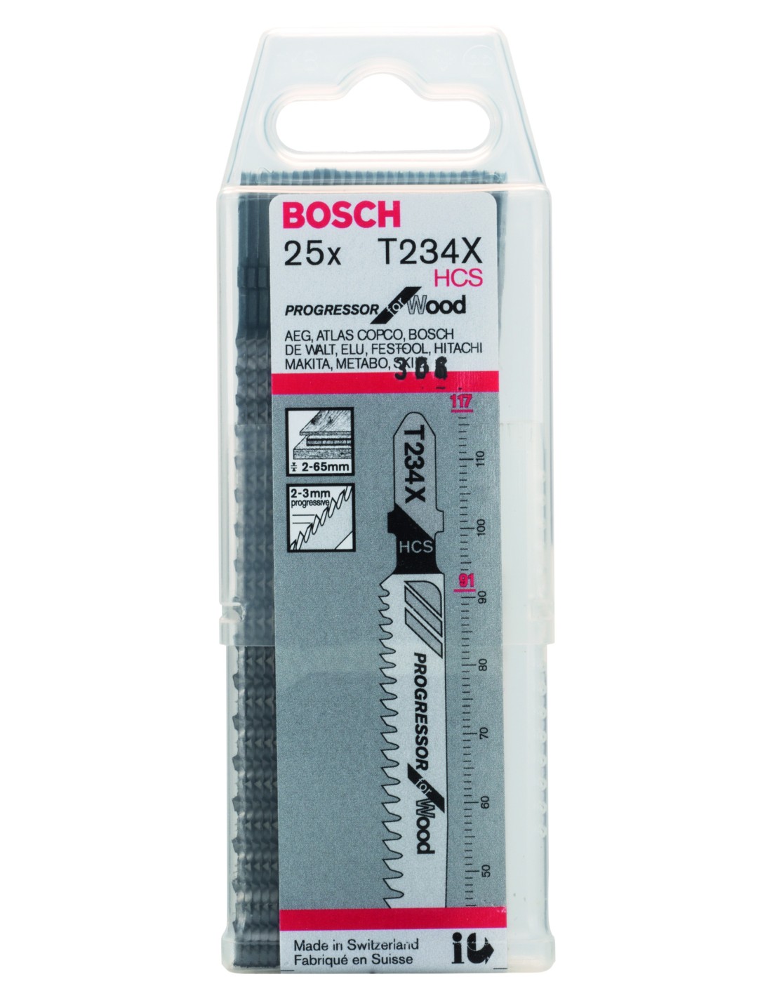 Hoja sierra de calar T 234 X Progressor for Wood - Bosch Professional