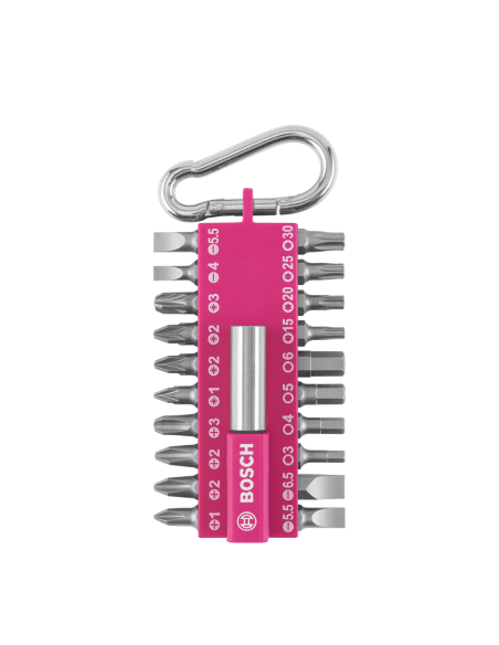 Llavero con 21 uds atornillar: fucsia (DIY Promoline)