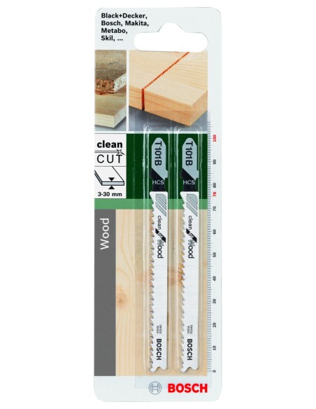 Hoja de sierra de calar HCS, T 101 BClean para Wood