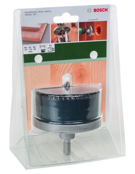 Set de 6 coronas de sierra46, 53, 60, 67, 74, 81 mm