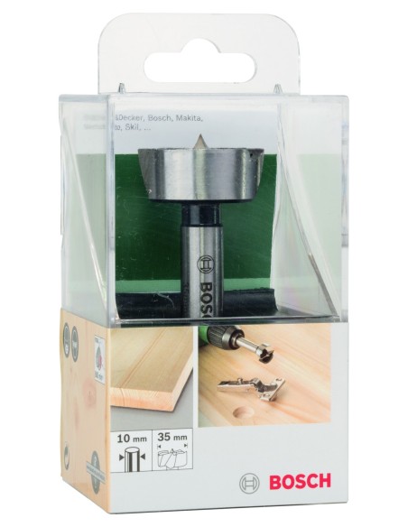 Broca fresadora para madera, DIN 7483 G: 35 x 90 mm