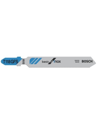 Hojas de sierra de calar T 118 GFS Basic para Inox