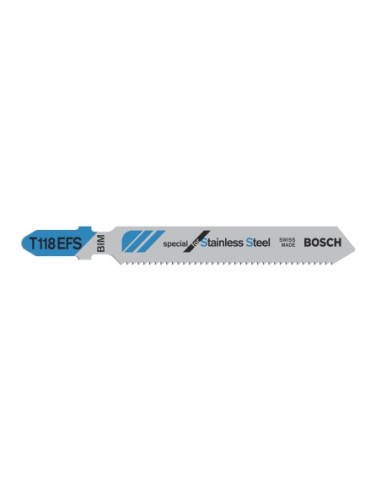 Hojas de sierra de calar T 118 EFS Basic para Inox