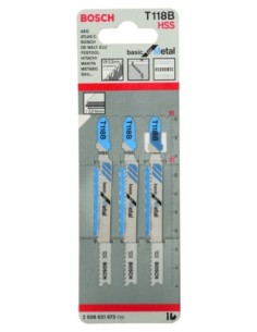 Hojas de sierra de calar T 118 B Basic para Metal 2