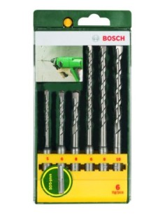 Set de brocas para martillo SDS plus de 6 piezas 2