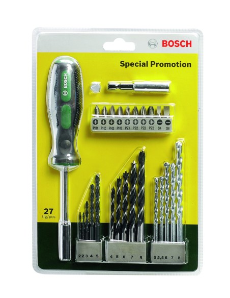 Set de brocas y puntas de atornillar (27 piezas)