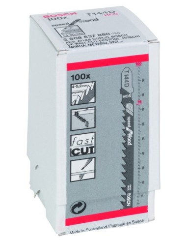 Hojas de sierra de calar T 144 D Speed para Wood