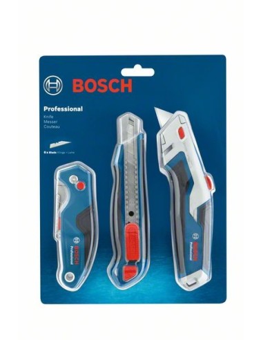 BOSCH 1600A027M4 Set de 3 cúters Professional...
