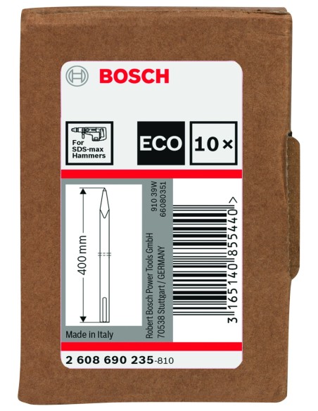 Juego de puntas SDS max de 400 mm, 10 unidades