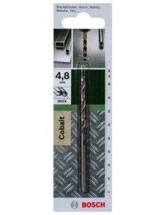 Broca para metal HSS-Co, DIN 338: 4,8 x 86 mm 2